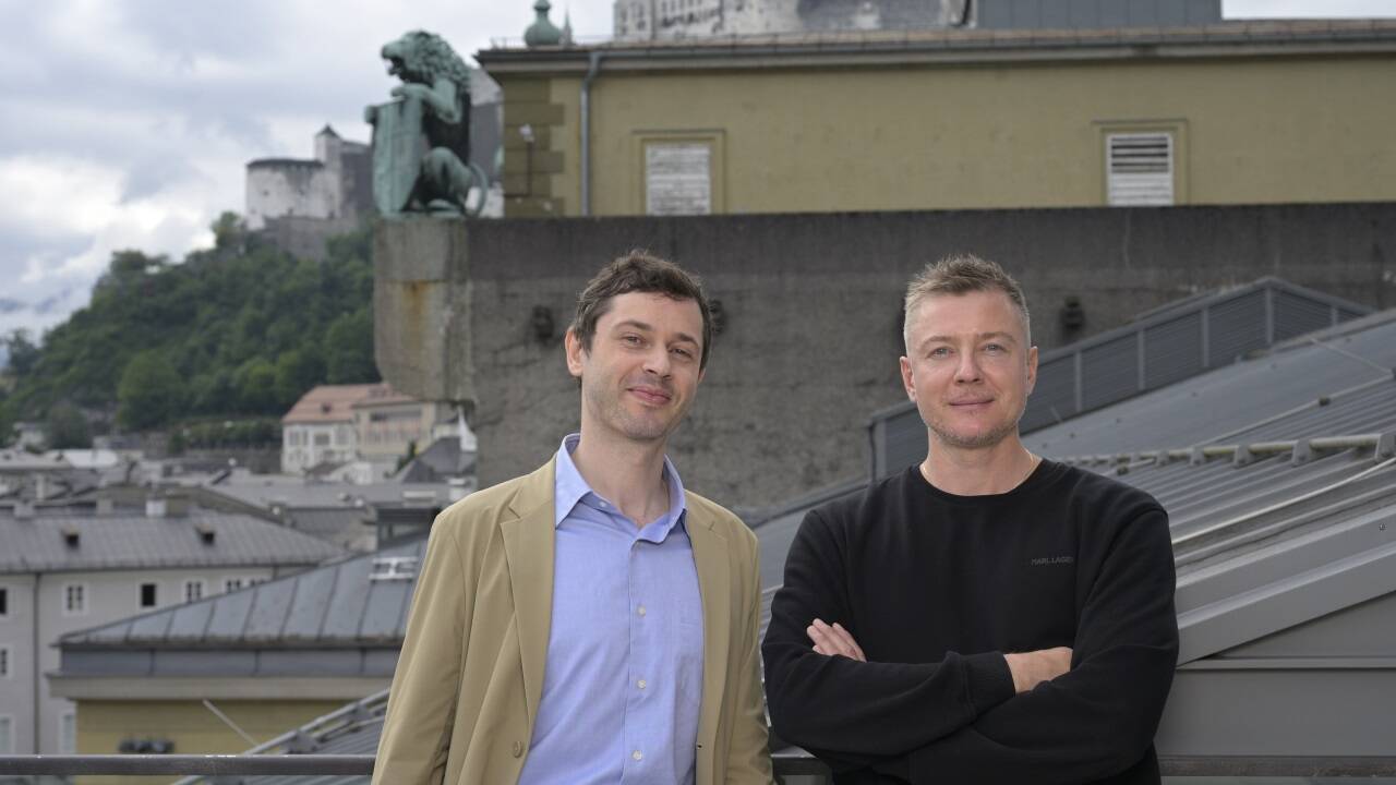 Dirigent Maxime Pascal und Regisseur Evgeny Titov 