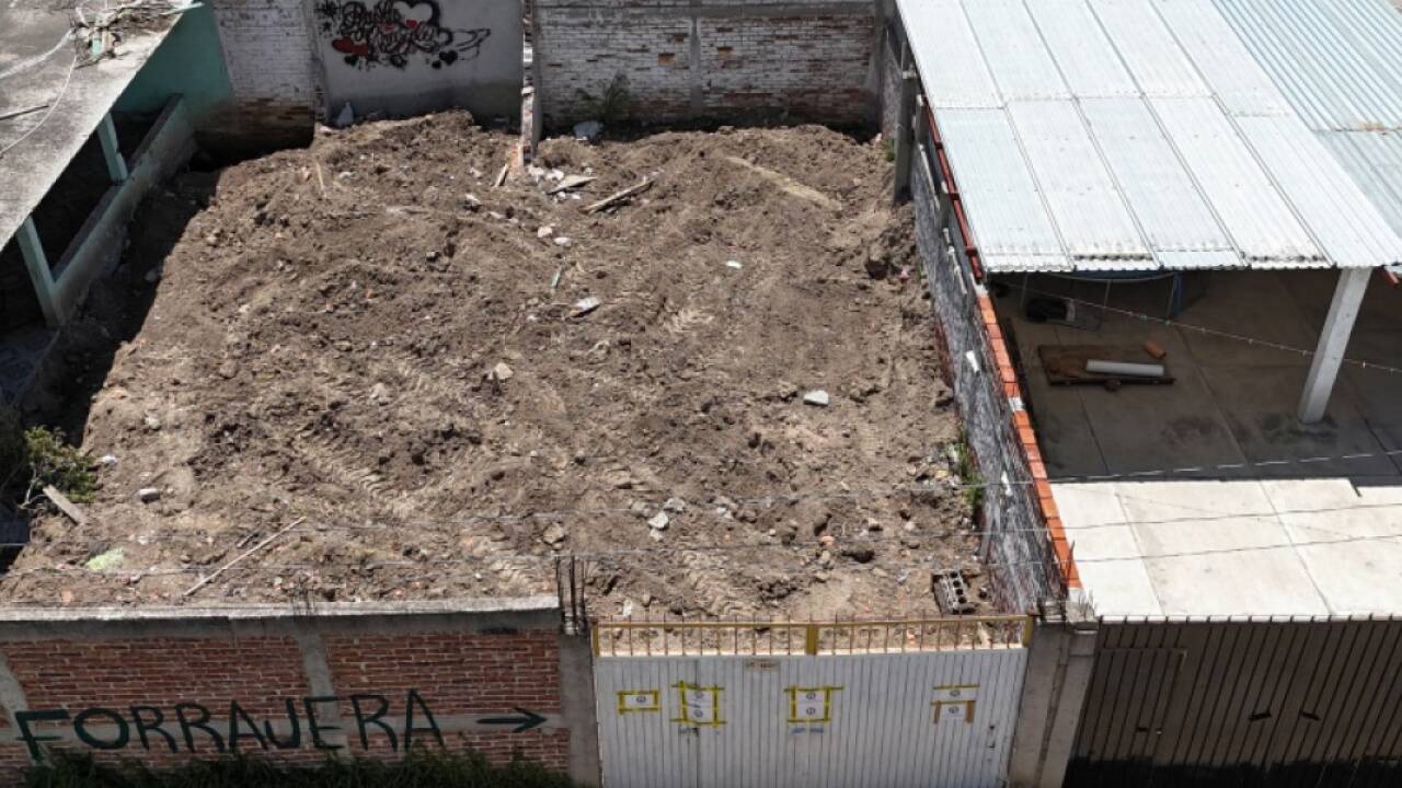 Auf diesem Grundstück waren die Leichenteile entdeckt worden 