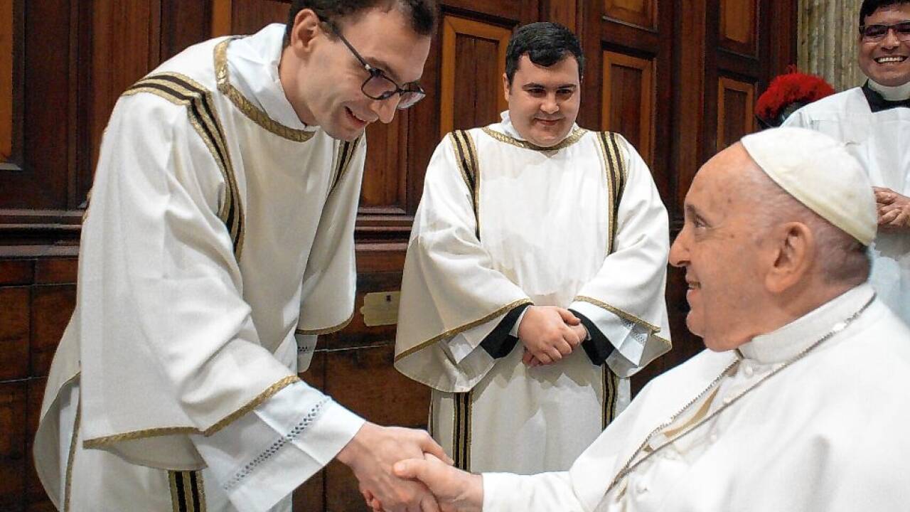 Während seines Studiums in Rom lernte Schinagl auch Papst Franziskus kennen.  Während seines Studiums in Rom lernte Schinagl auch Papst Franziskus kennen.