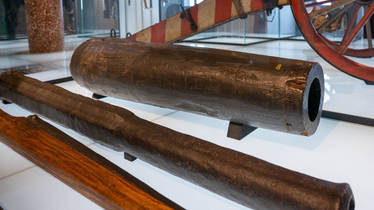 Die Holzkanone der Aufständischen sollte vermutlich vor 500 Jahren zum Einsatz kommen. Die improvisierte Waffe aus dem Salzburg Museum ist auf der Festung ausgestellt. Die Holzkanone der Aufständischen sollte vermutlich vor 500 Jahren zum Einsatz kommen. Die improvisierte Waffe aus dem Salzburg Museum ist auf der Festung ausgestellt.