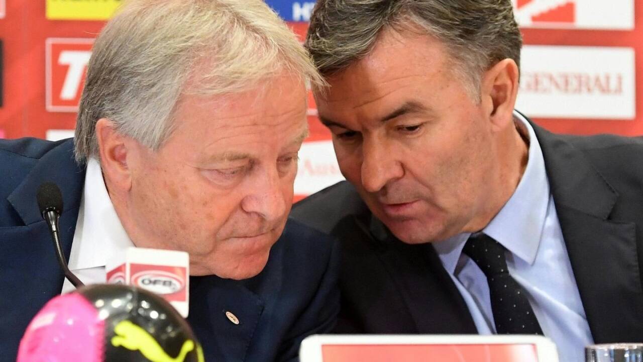 Doppelpass: Windtner und sein Sportdirektor Willi Ruttensteiner.  