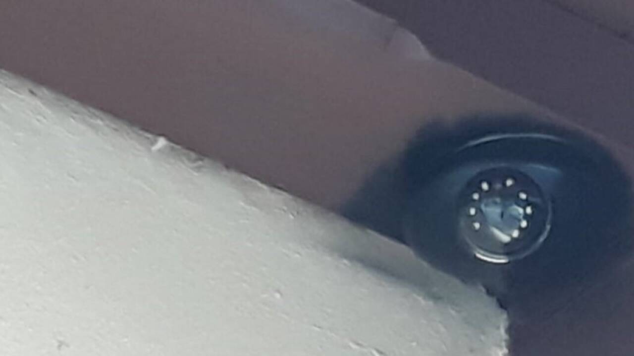 Die montierte IP-Kamera. Die montierte IP-Kamera.