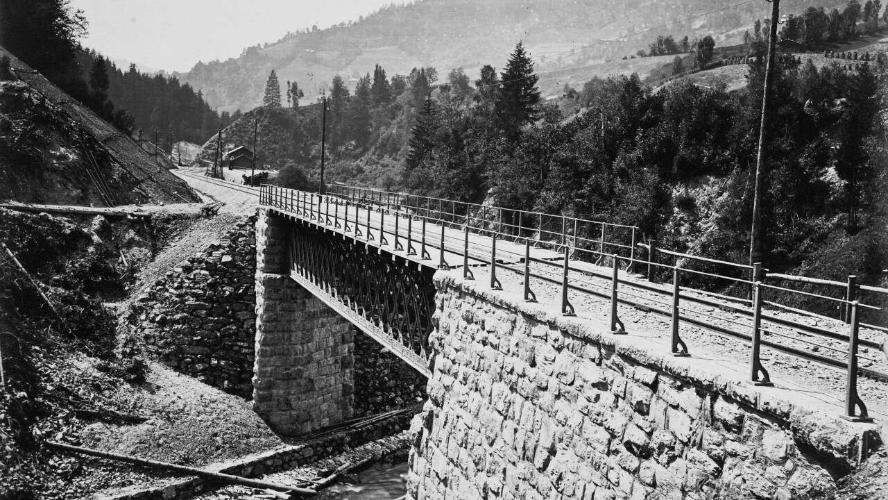 In der Rekordzeit von drei Jahren stellte man 1875 die Giselabahn fertig 