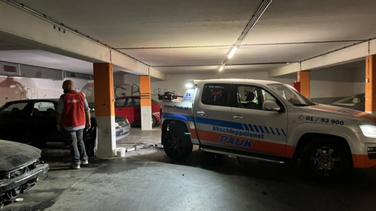 Illegale Autowerkstatt in Wien-Floridsdorf 