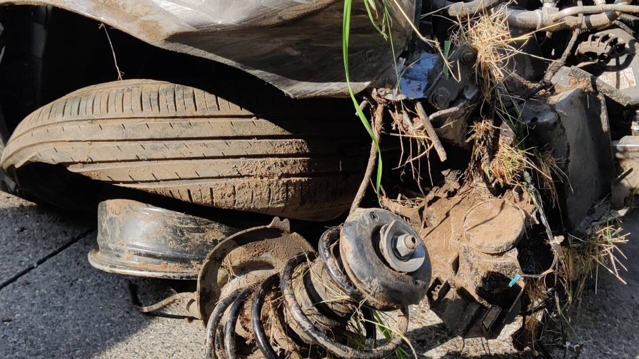 Unfallbilder der Freiwilligen Feuerwehr Pfarrwerfen. 