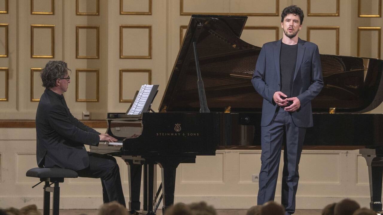 Andrè Schuen und Daniel Heide im Mozarteum. 