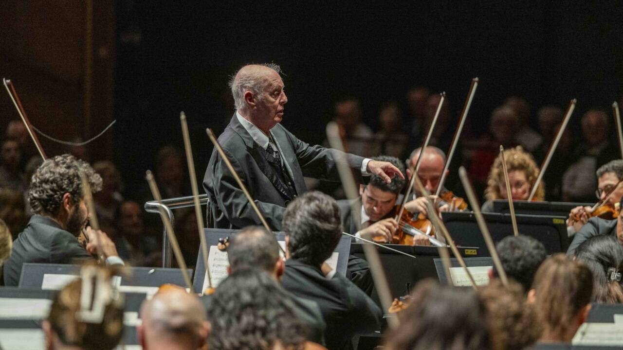 Daniel Barenboim und das West-Eastern Divan Orchestra im Großen Festspielhaus. 