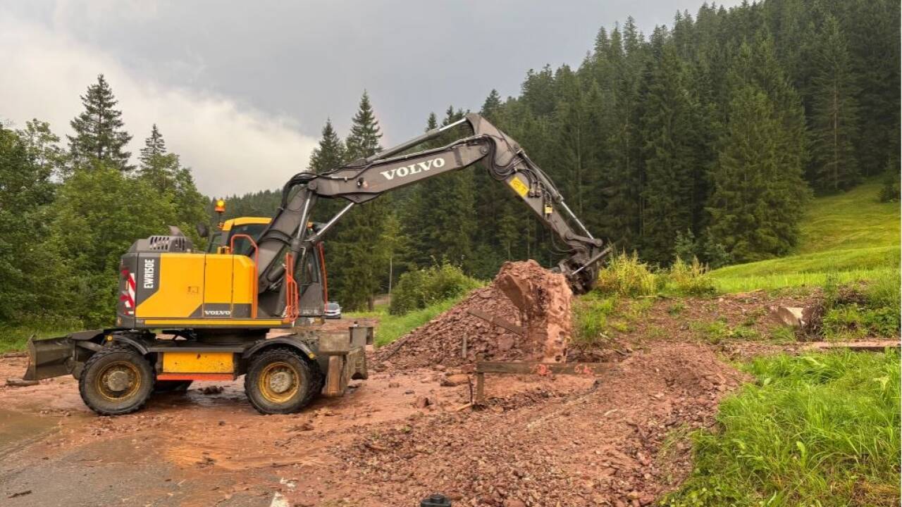 Bilder vom Unwettereinsatz in Leogang. 