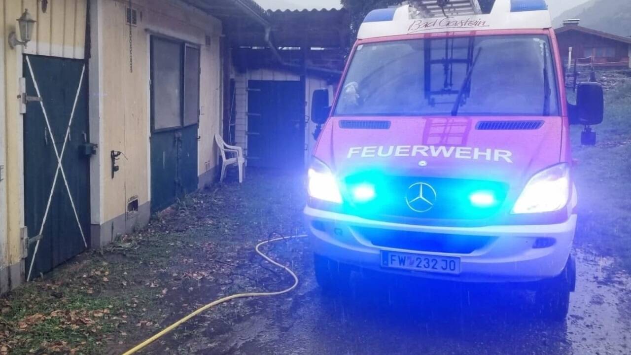Auch in Bad Gastein rückte die Feuerwehr aus. 