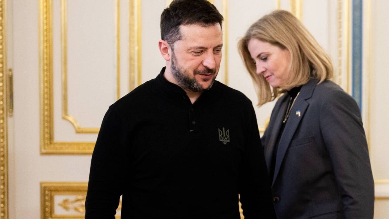 Meinl-Reisinger mit Selenskyj. Meinl-Reisinger mit Selenskyj.