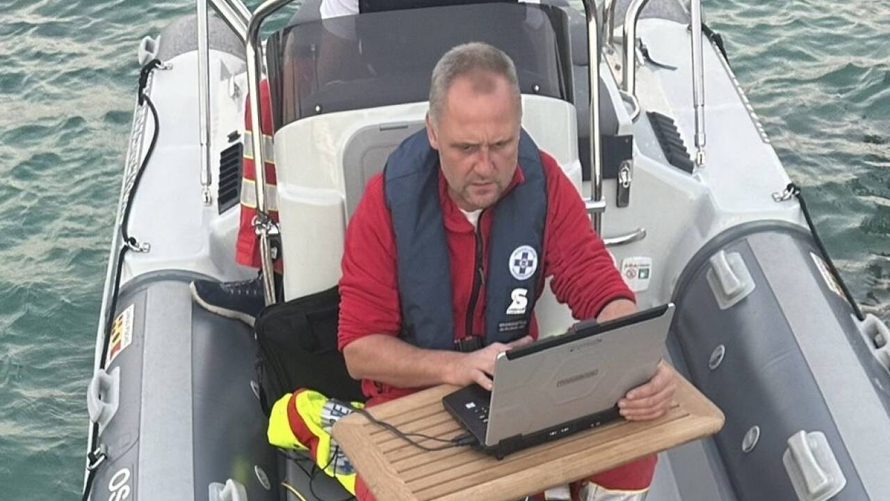 Johann Biechl und sein Team konnten den Vermissten mit ihrem Schleppsonar rasch lokalisieren. 