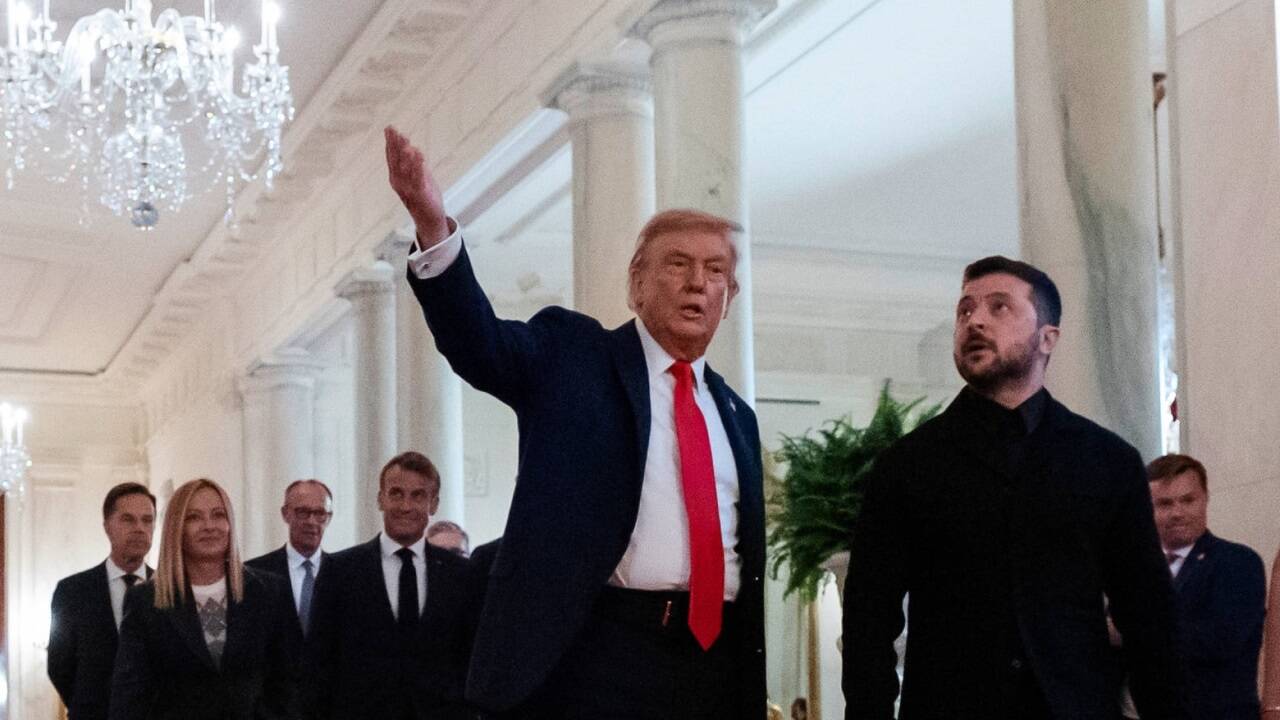 US-Präsident Donald Trump berät mit dem ukrainischen Präsidenten Wolodymyr Selenskyj, mit europäischen Staats- und Regierungschefs sowie Nato-Generalsekretär Mark Rutte über einen Friedensprozess für die Ukraine.   US-Präsident Donald Trump berät mit dem ukrainischen Präsidenten Wolodymyr Selenskyj, mit europäischen Staats- und Regierungschefs sowie Nato-Generalsekretär Mark Rutte über einen Friedensprozess für die Ukraine.