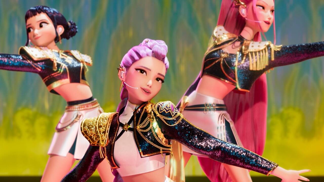 Auf Erfolgskurs: Die fiktive Girlgroup Huntix aus dem Film „KPop Demon Hunters“. Auf Erfolgskurs: Die fiktive Girlgroup Huntix aus dem Film „KPop Demon Hunters“.