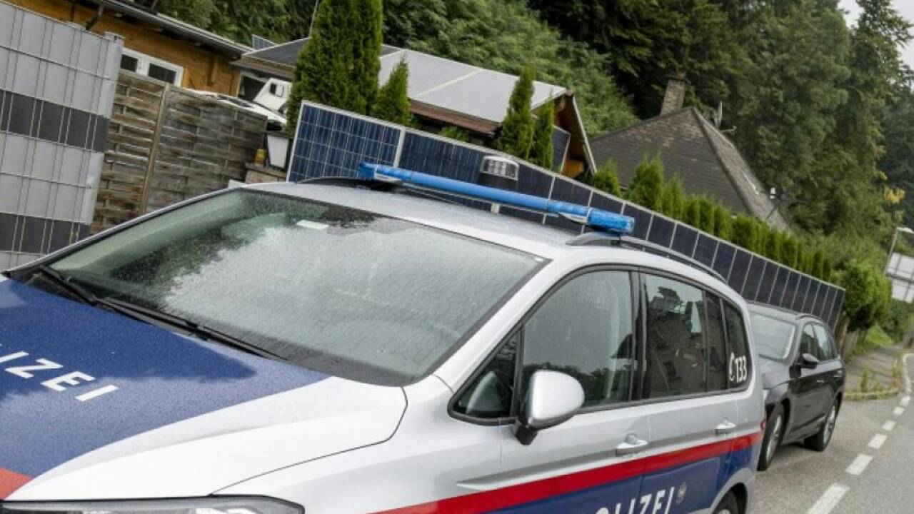 Polizei am Tatort in Leoben 
