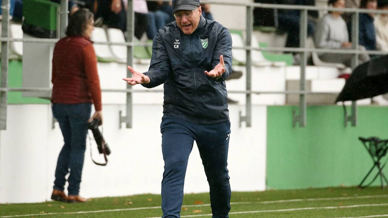 Trainer Christoph Knaus sah die erste Saisonniederlage in der Regionalliga West. 