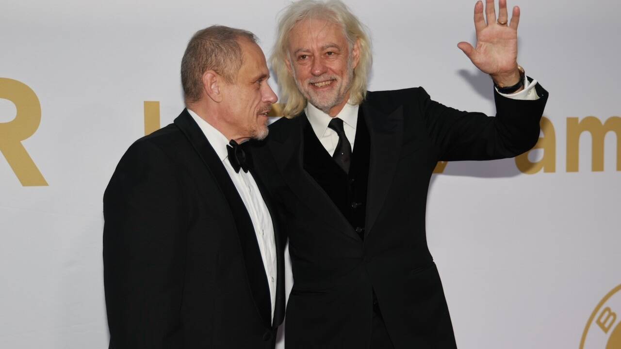 Gery Keszler und Musiker Bob Geldof 