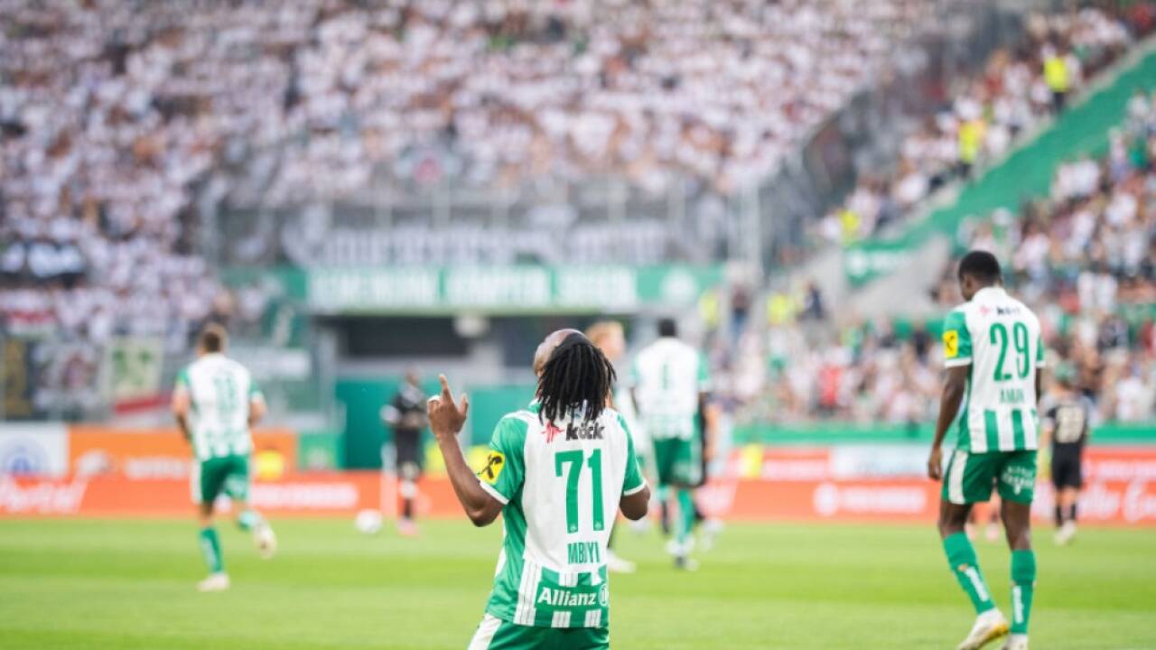 Cluady Mbuyi nach seinem Tor zum 1:0 