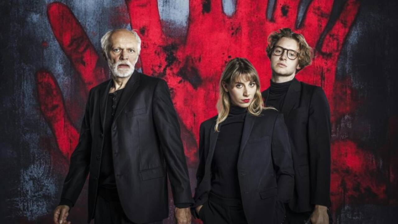 'Die schmutzigen Hände': Franzmeier, Mahaffy, Arztmann (v.i.) 