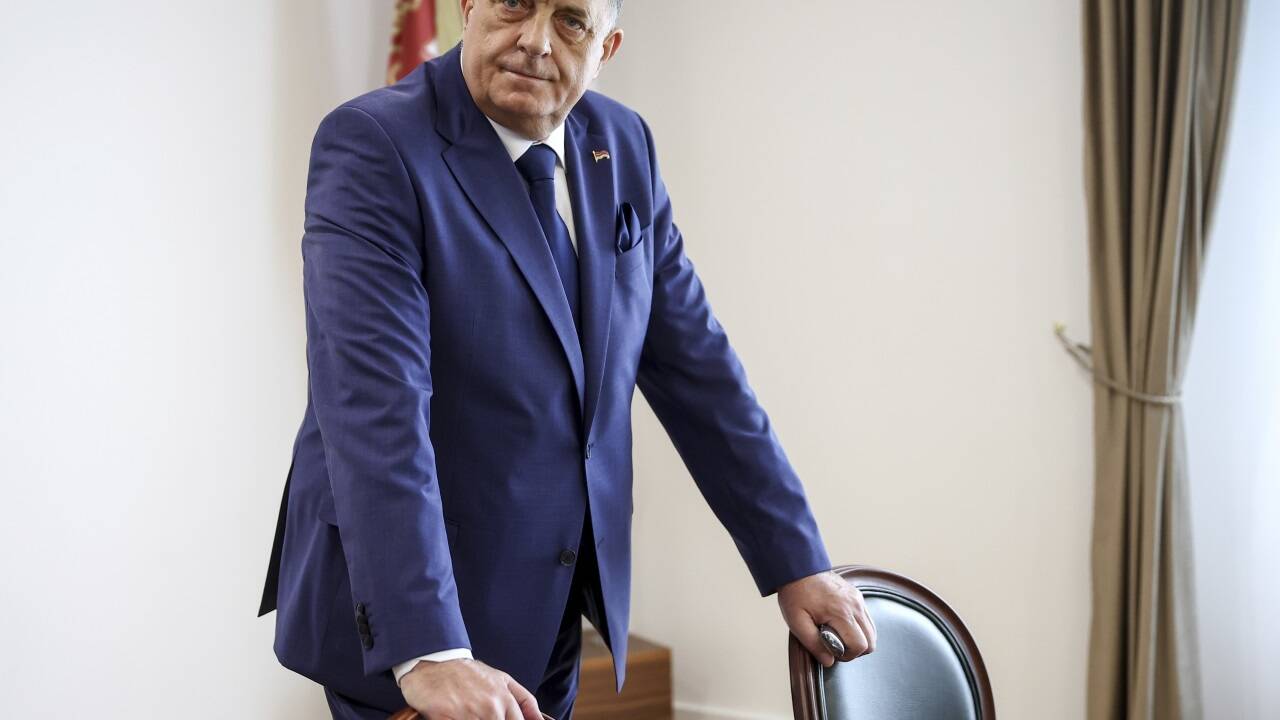 Milorad Dodik, Präsident der Republika Srpska, will nicht gehen. 