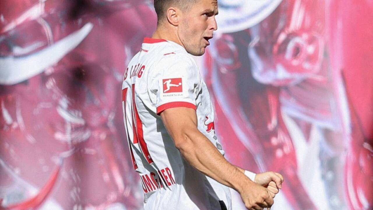 Baumgartner jubelt im Leipzig-Trikot 