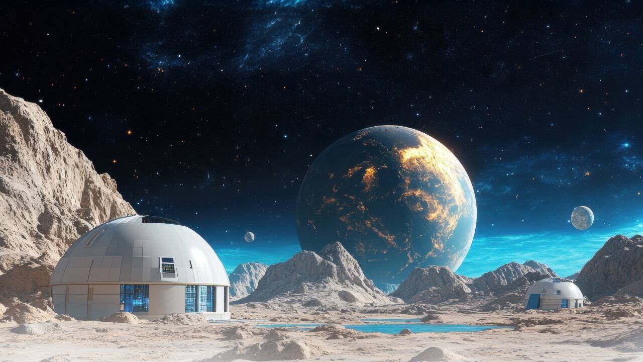 Siedlungen auf weit entfernten Planeten – in ferner Zukunft könnte das Wirklichkeit werden. 