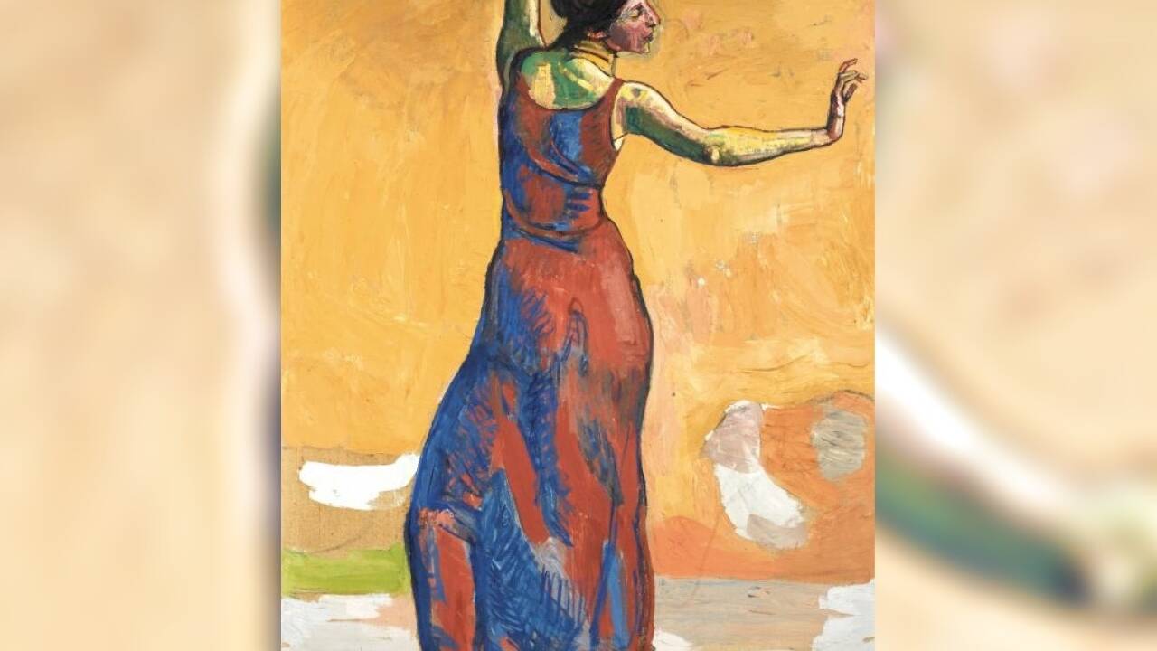 Ferdinand Hodler, Studie zu „Fröhliches Weib“ um 1911. 