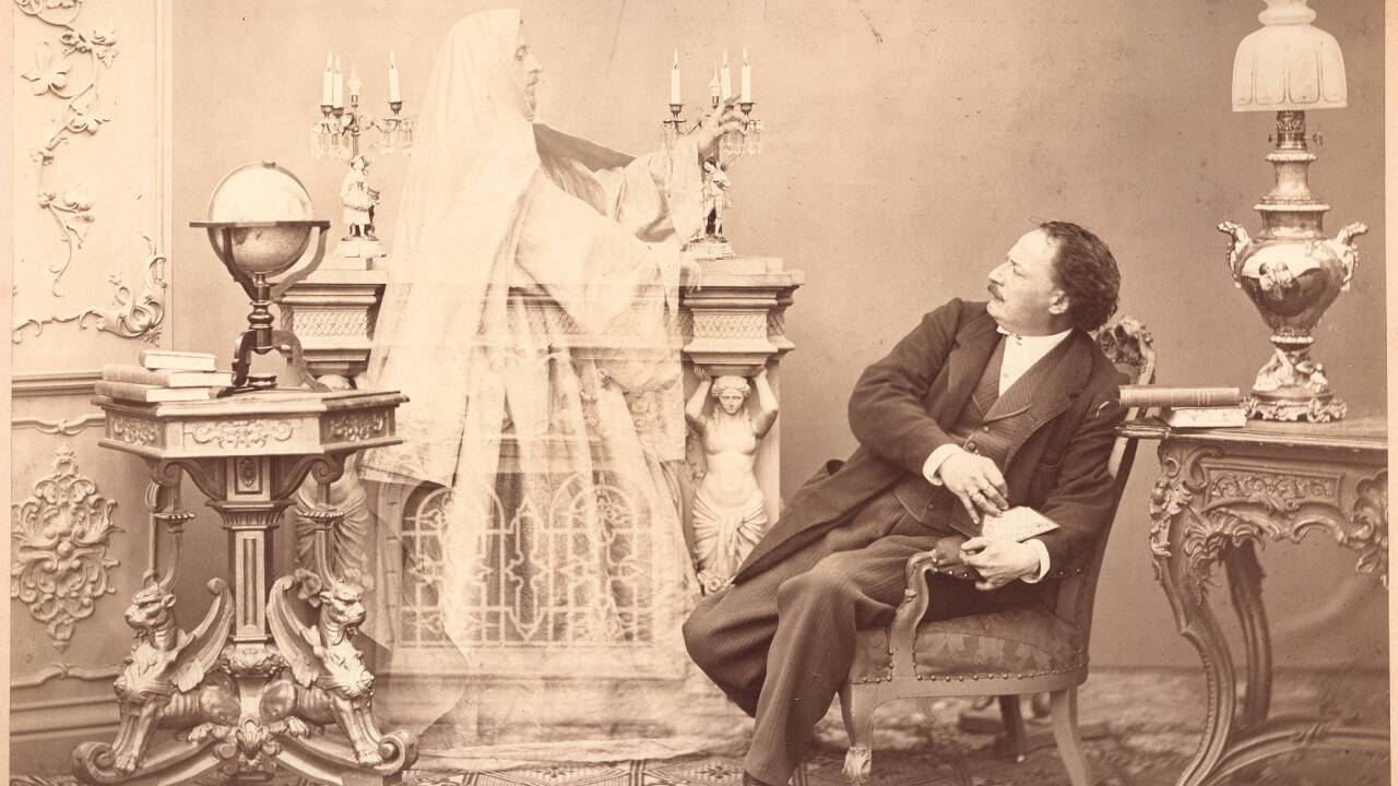Adolf Ost: „Geistererscheinung“, vor 1864. 