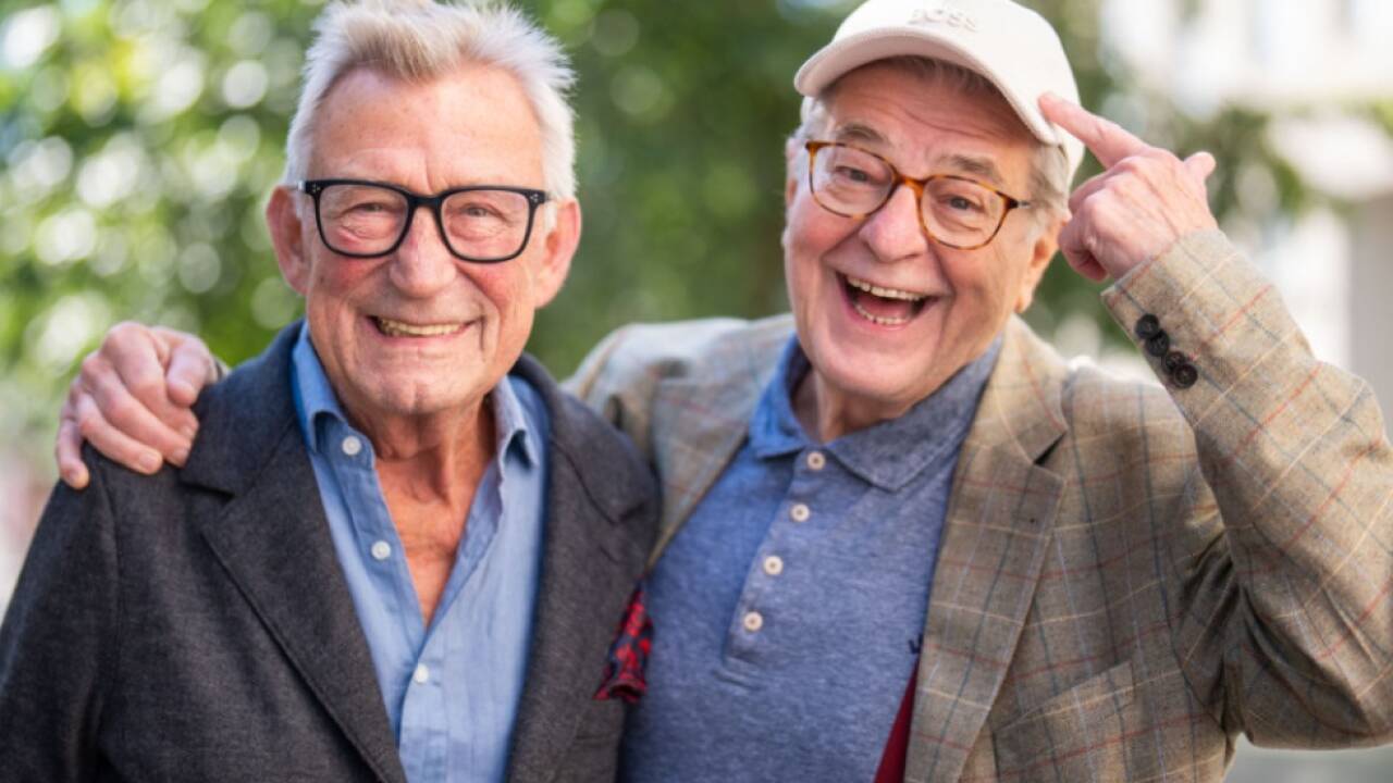 Heinz Marecek und Erwin Steinhauer hatten auch bei der Premiere Spaß 