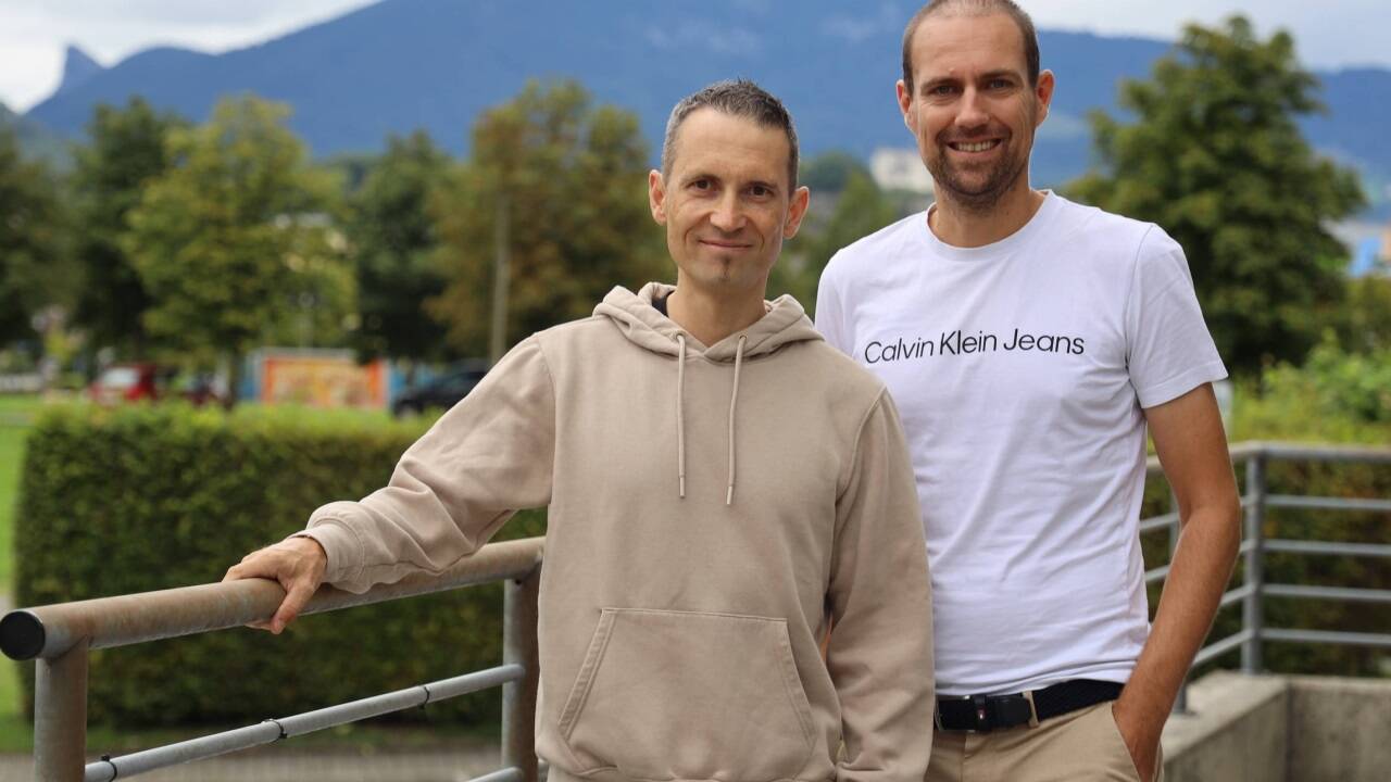Liefern sportliche Höchstleistungen nach Organtransplantationen: Rupert Schnöll und Philipp Zunke.  