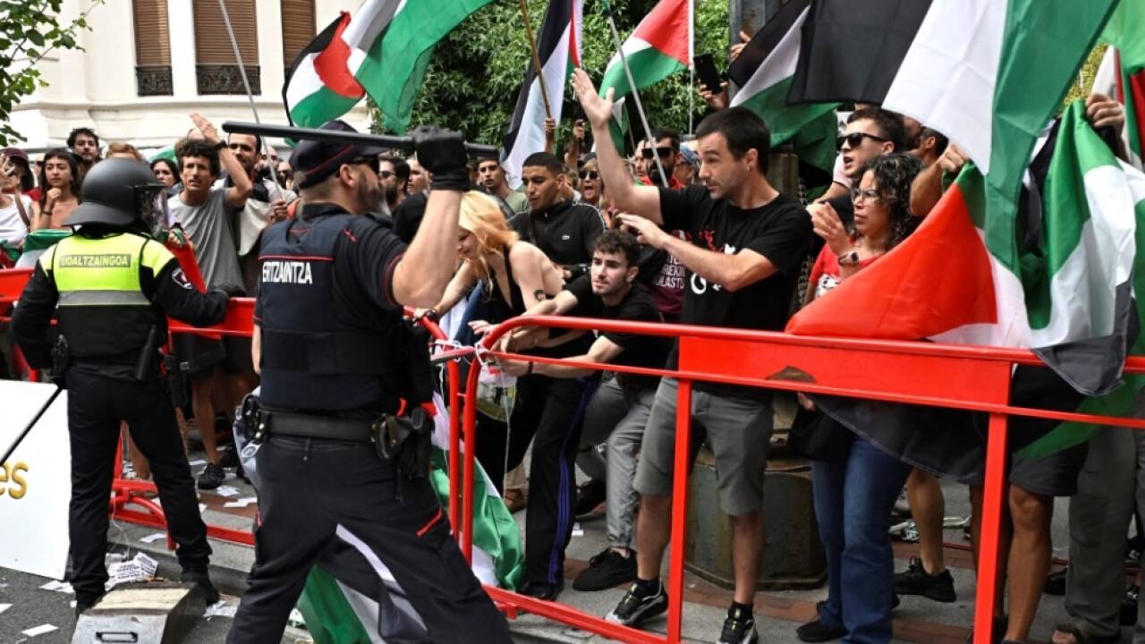 Chaos im Zielbereich von Bilbao 