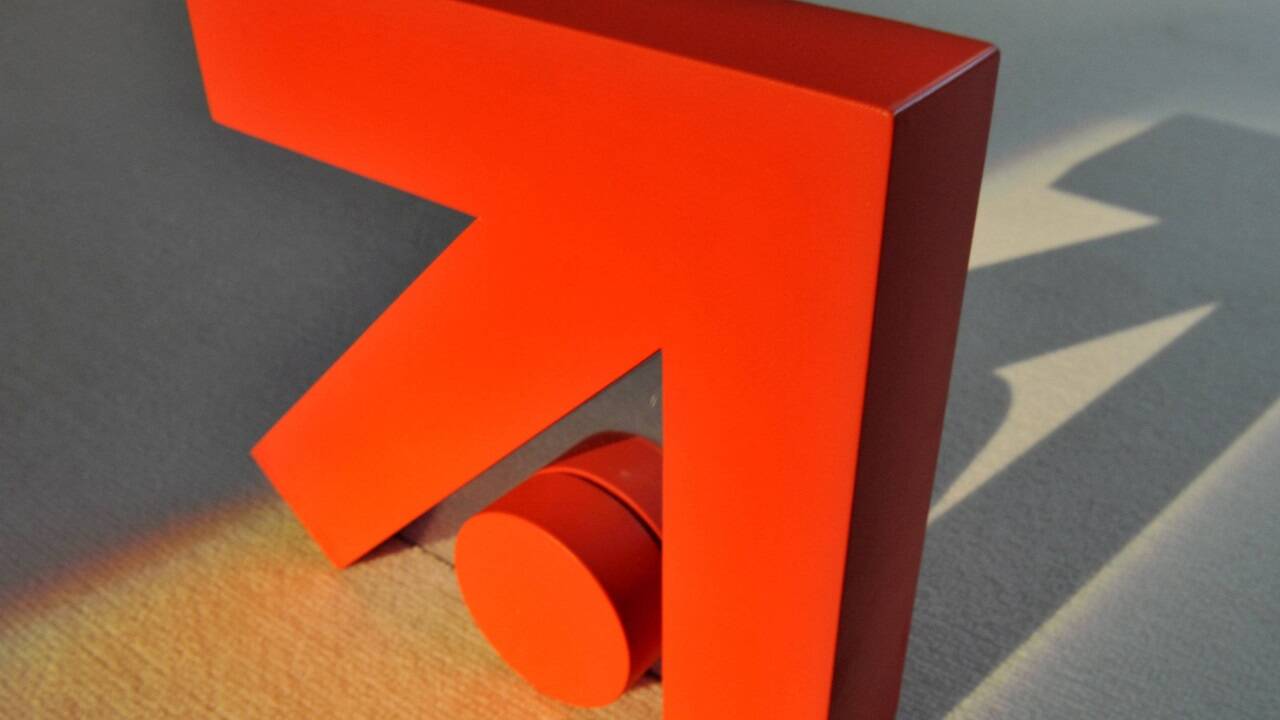 Das Logo von ProSieben in München.  