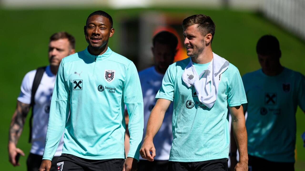 David Alaba (links) und Christoph Baumgartner zählen zu den Leistungsträgern im ÖFB-Team.  