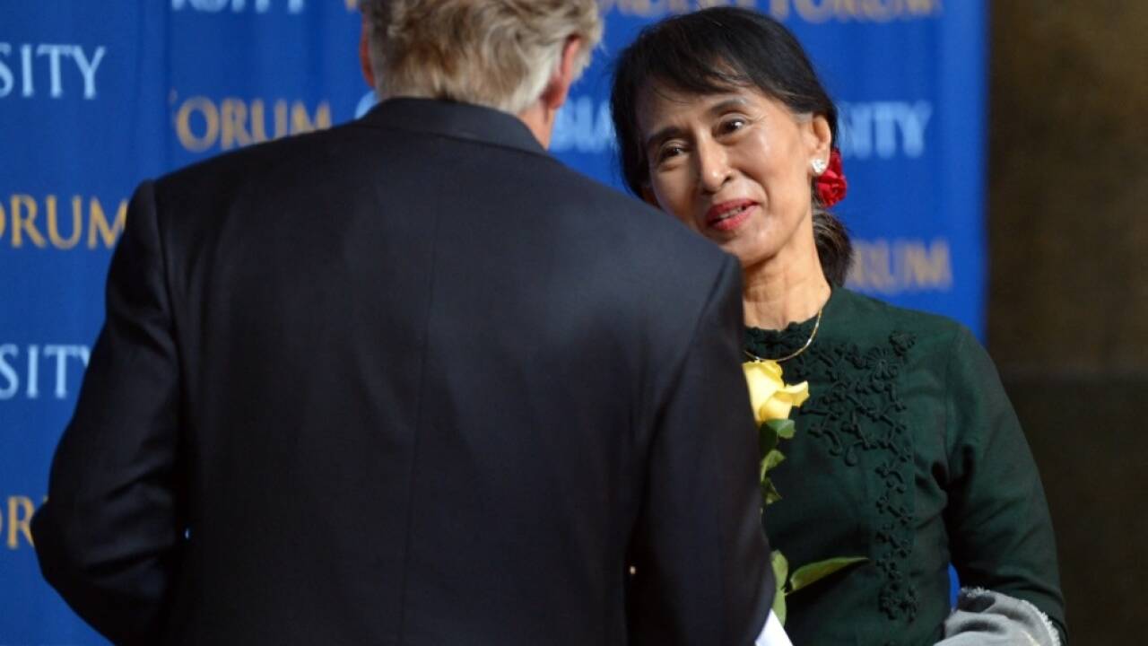 Suu Kyi bei einem Auftritt in New York im Jahr 2012 