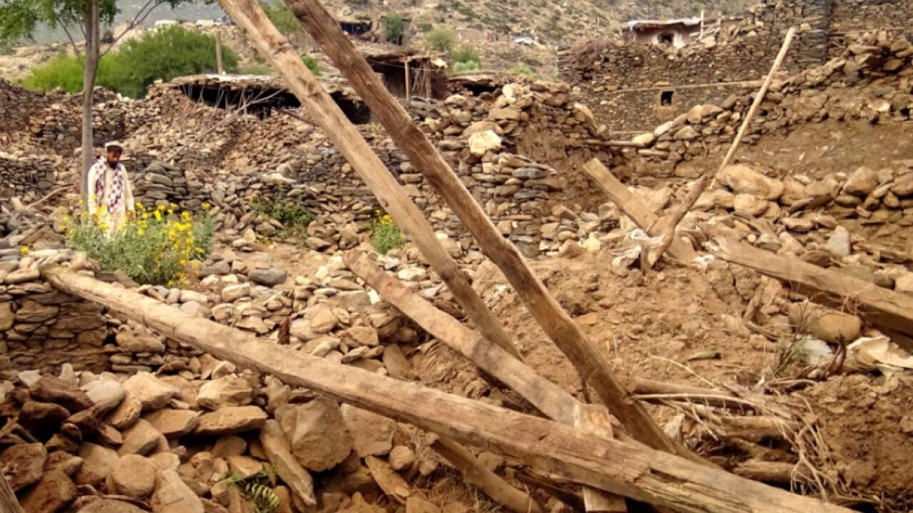 Die Zerstörung in Afghanistan ist groß 