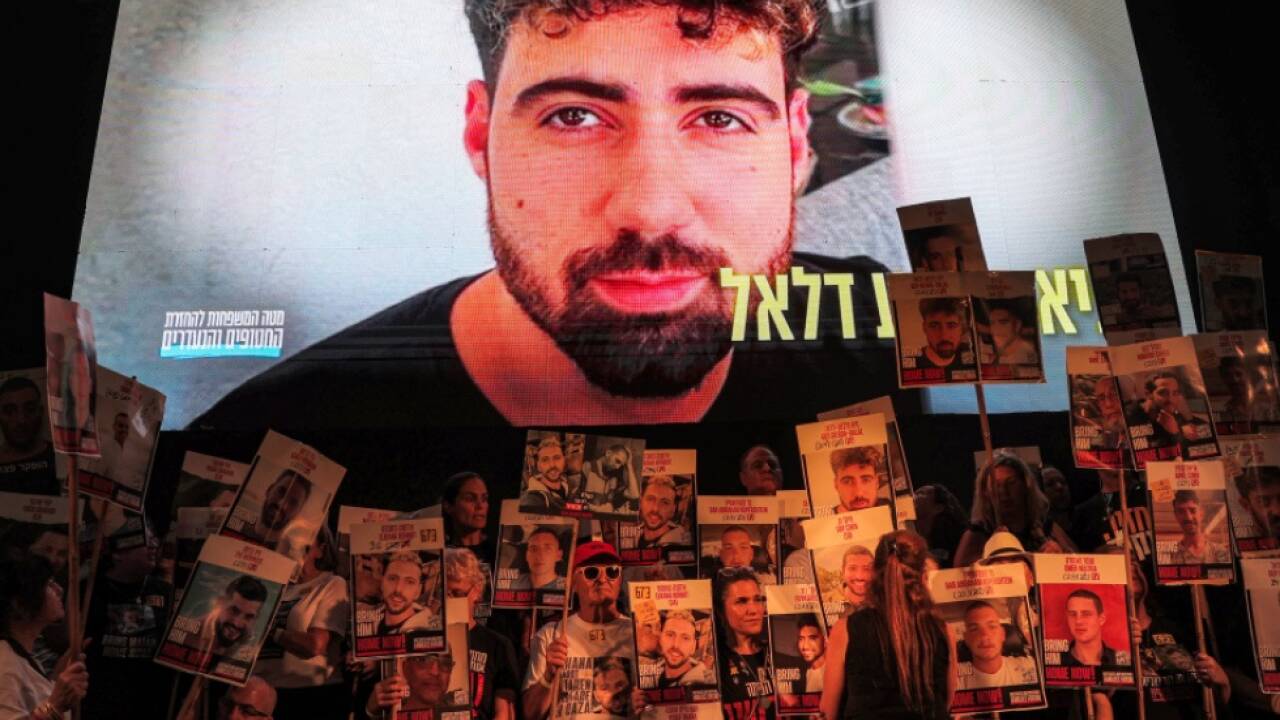 Bild von Guy Gilboa-Dalal bei Demonstration (Archiv) 