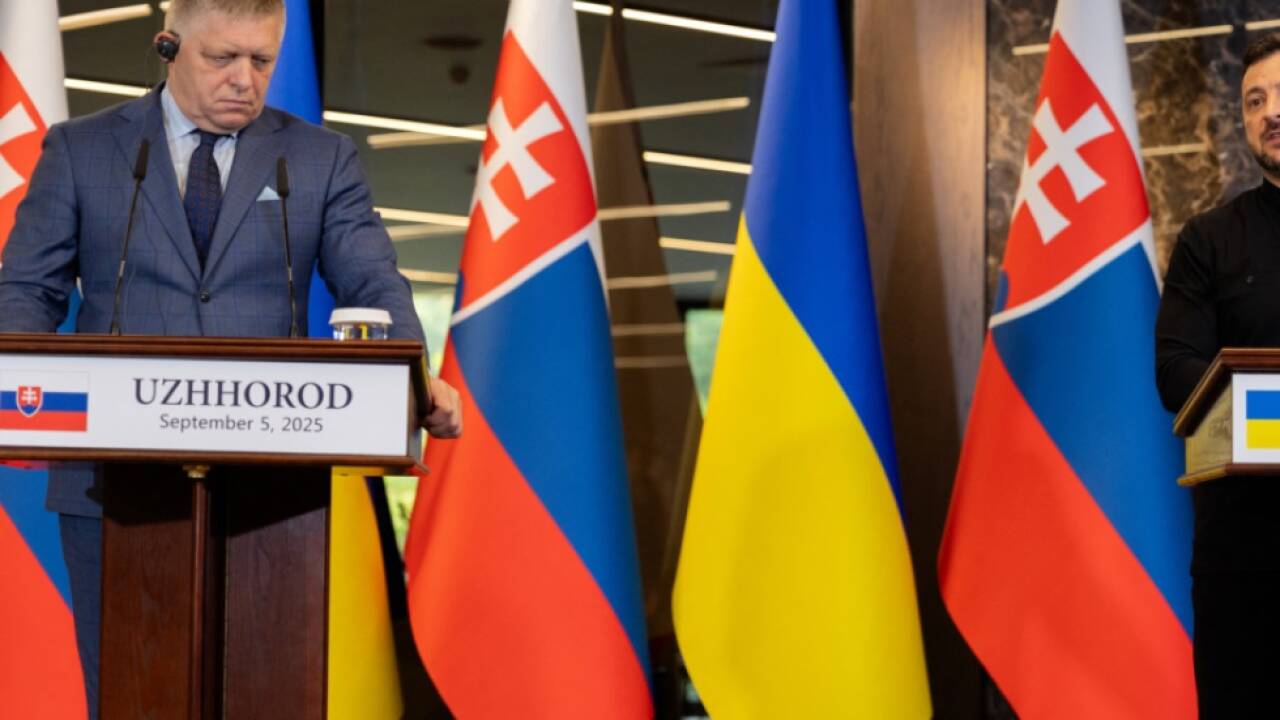 Treffen in Uschgorod nahe der ukrainisch-slowakischen Grenze 
