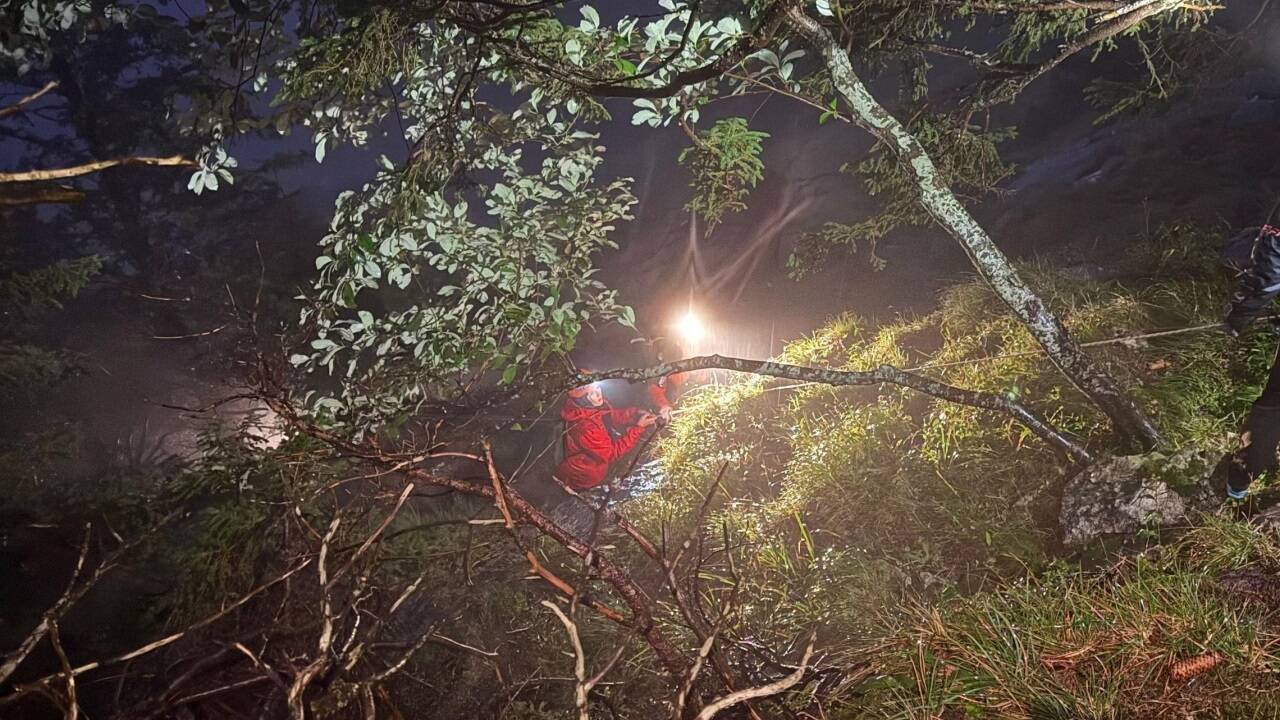 Nächtlicher Einsatz für die Bergrettung in St. Wolfgang. 