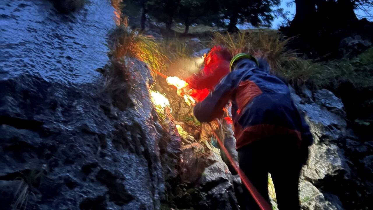 Nächtlicher Einsatz für die Bergrettung in St. Wolfgang. 