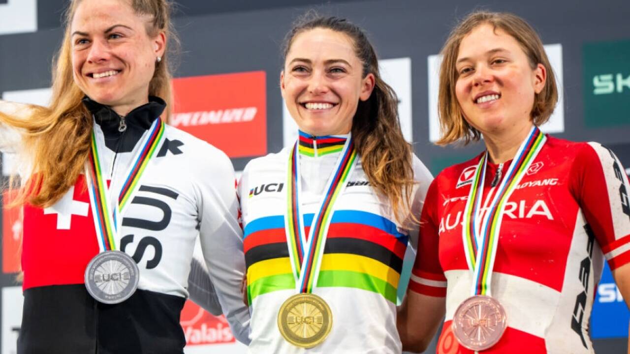 Mona Mitterwallner (rechts) freute sich über Bronze 