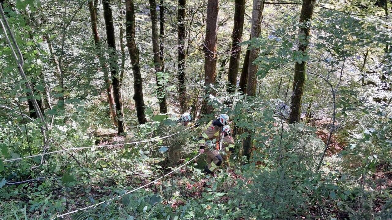 Bilder vom fordernden Einsatz der Freiwilligen Feuerwehr Krispl.  