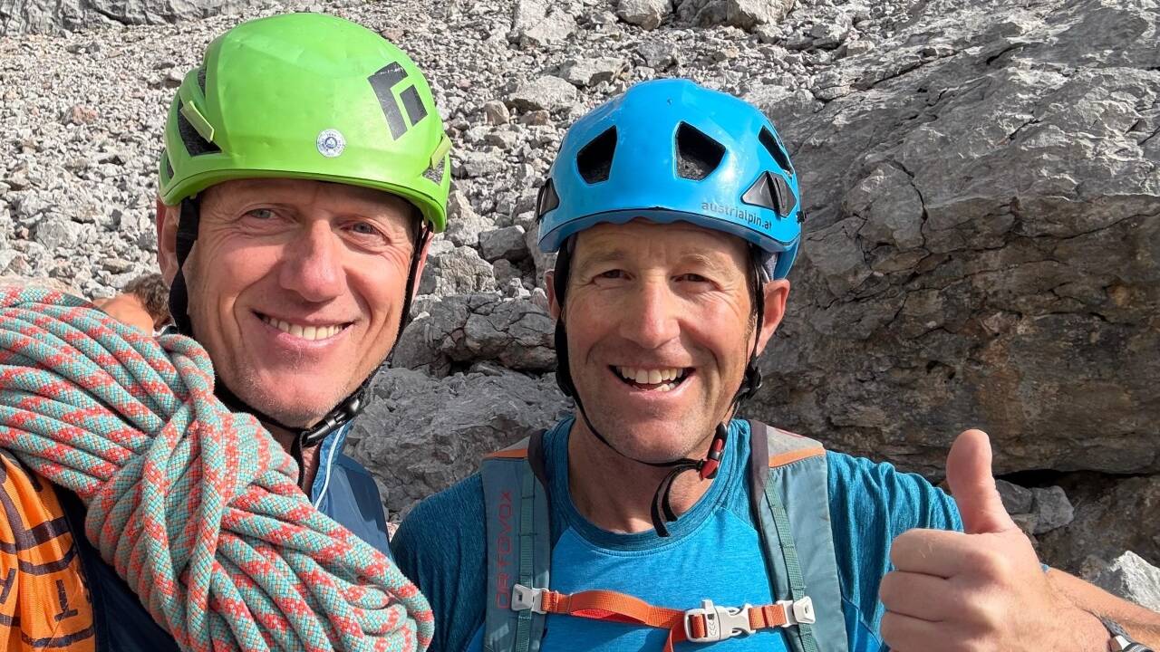 Die Alpinisten Peter Gamsjäger (l.) und Franz Ranstl (r.) wollen wieder für regen Austausch unter „Bergbewegten' sorgen. Bild: gamsjäger  