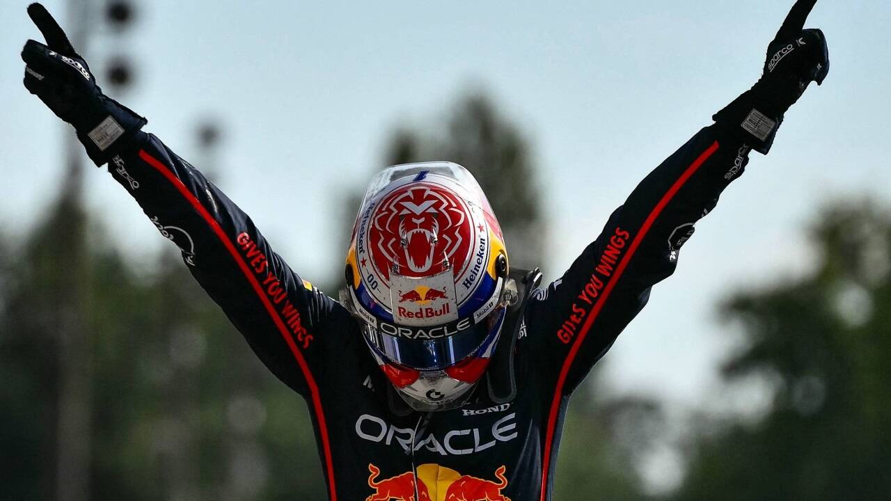 Max Verstappen fuhr beim Grand Prix von Italien in Monza am Sonntag in einer eigenen Liga. Max Verstappen fuhr beim Grand Prix von Italien in Monza am Sonntag in einer eigenen Liga.