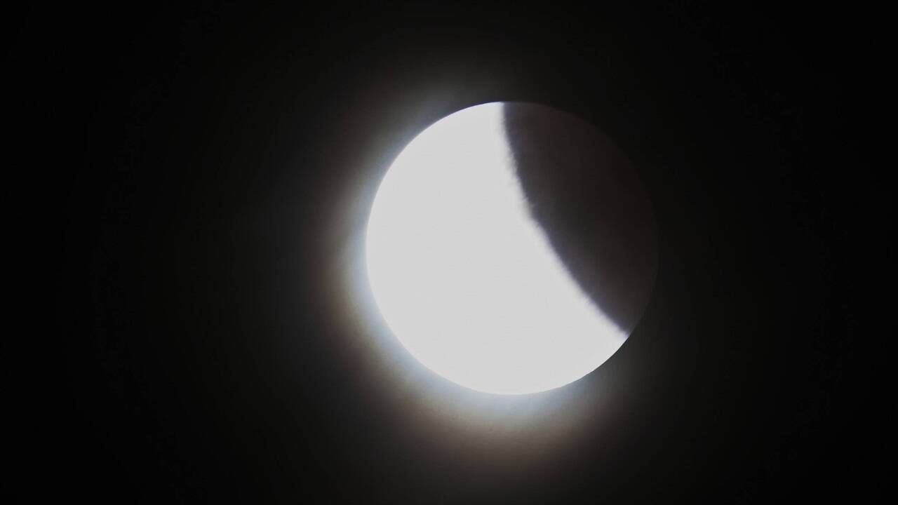 So bot sich das astronomische Ereignis vom Salzburger Haunsberg aus dar. 