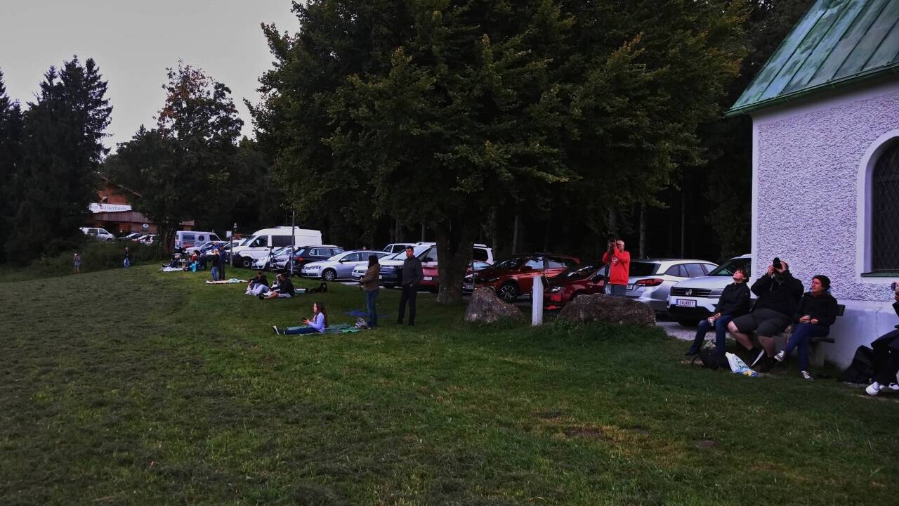 So bot sich das astronomische Ereignis vom Salzburger Haunsberg aus dar. 