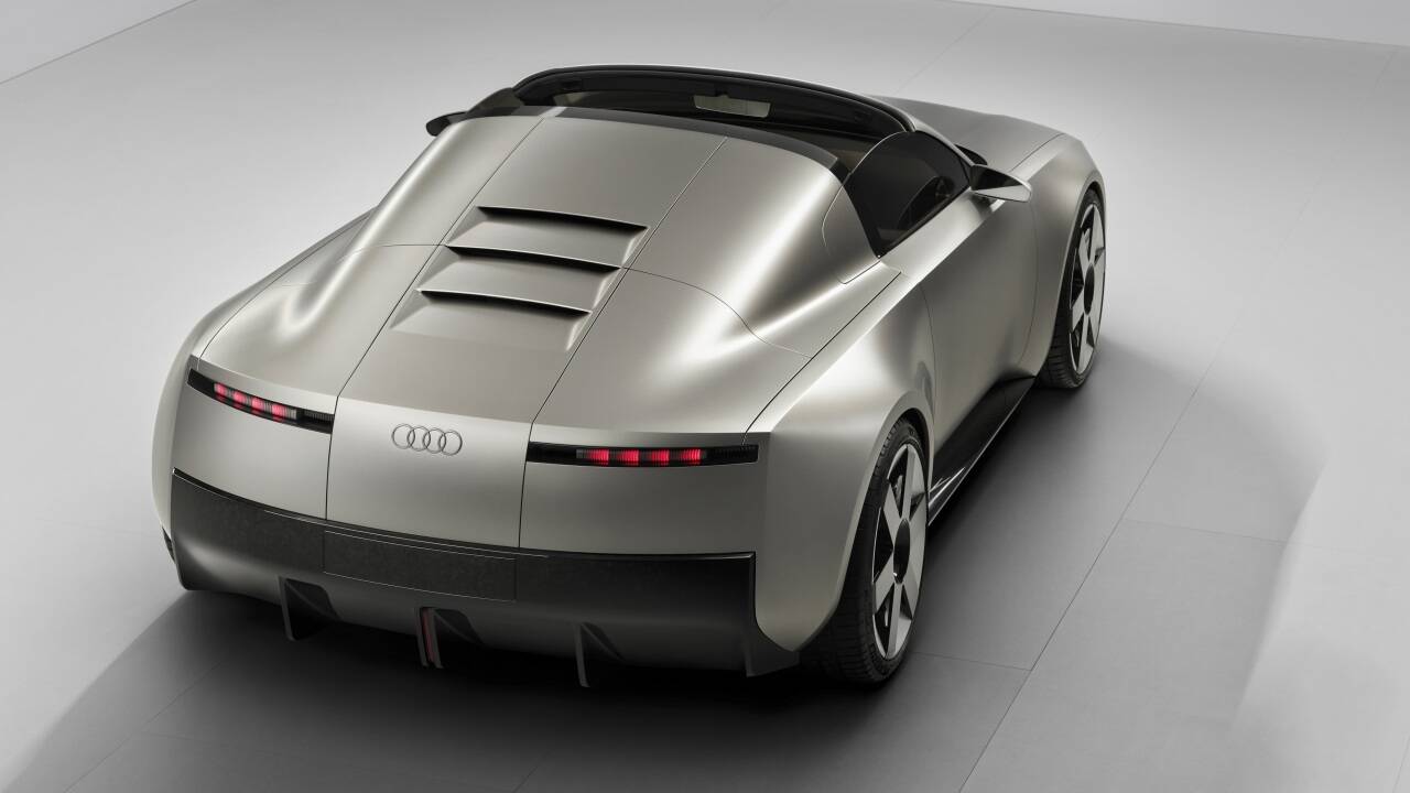 Eine Mischung aus Audi TT, Audi Avus und dem Auto-Union-Rennwagen Typ C: Der offene Sportwagen Concept C soll 2027 auf den Markt kommen.  