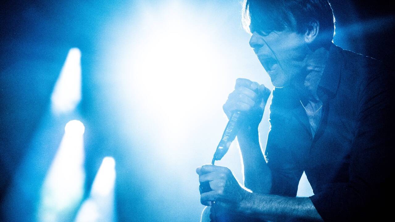 Brett Anderson, der Sänger der britischen Band Suede. 