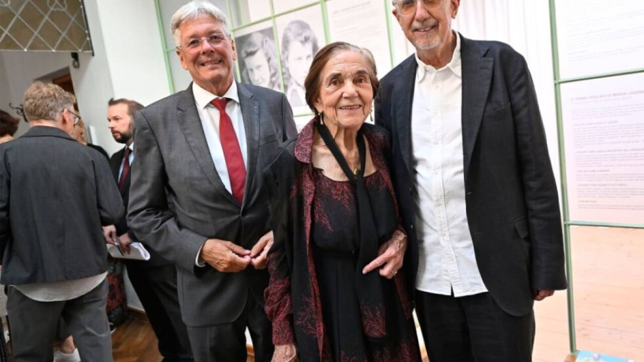 LH Kaiser, Maria Nicolini und Peter Pakesch bei der Eröffnung 