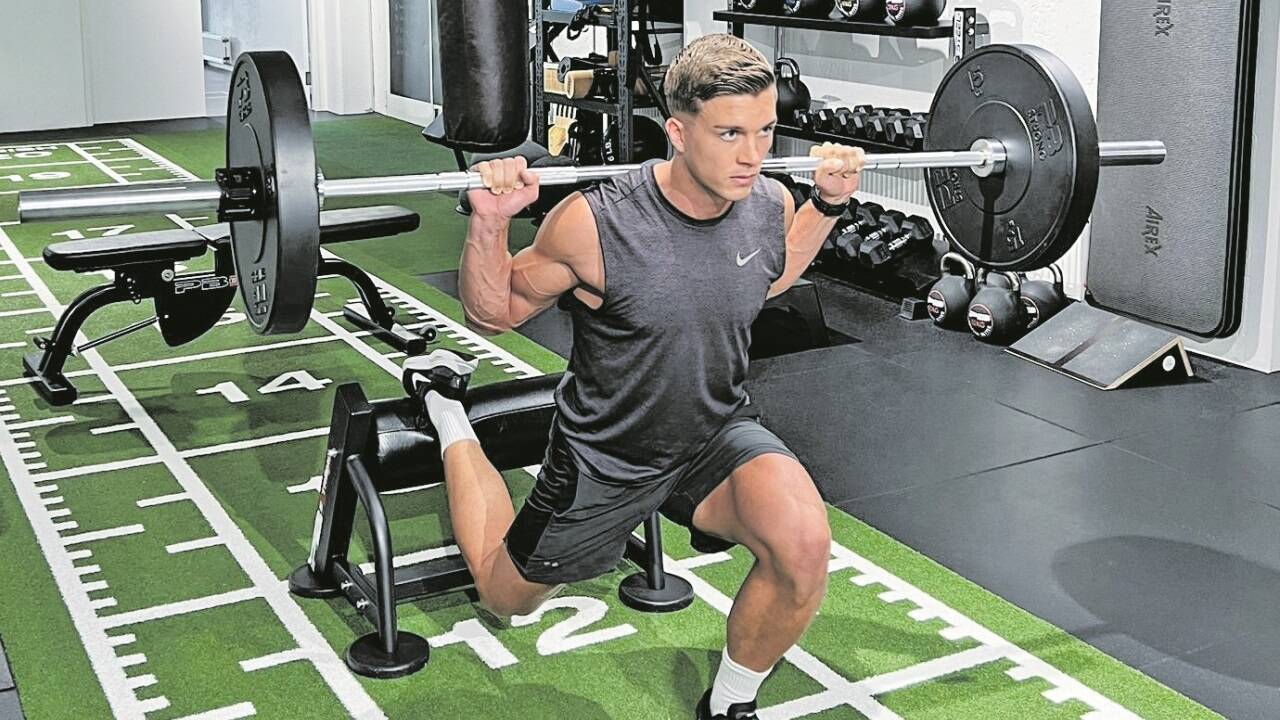 Christoph Gruber trainiert für seine Chance bei der Salzburger Austria. 