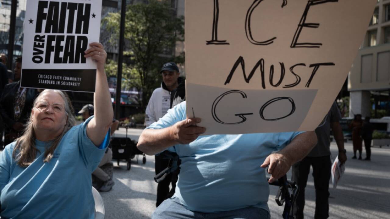Proteste in Chicago gegen den Einsatz der Einwanderungsbehörde 