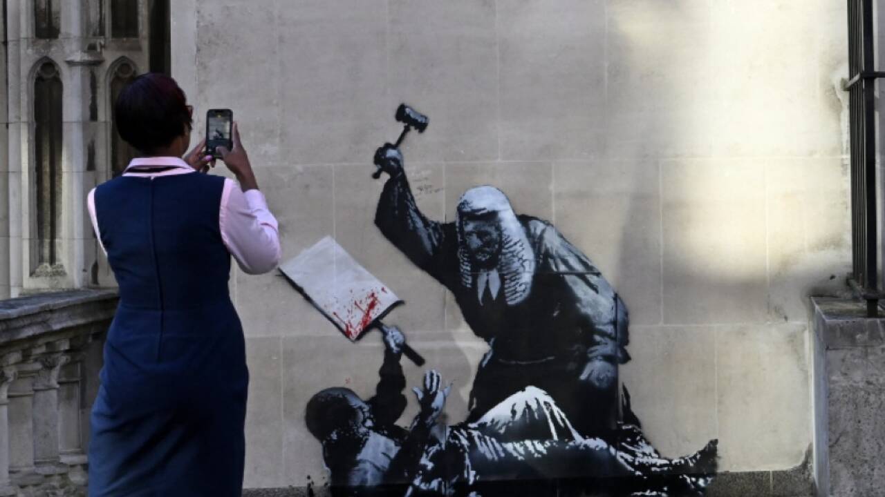 Neues Werk in Banksy-üblicher Drastik 
